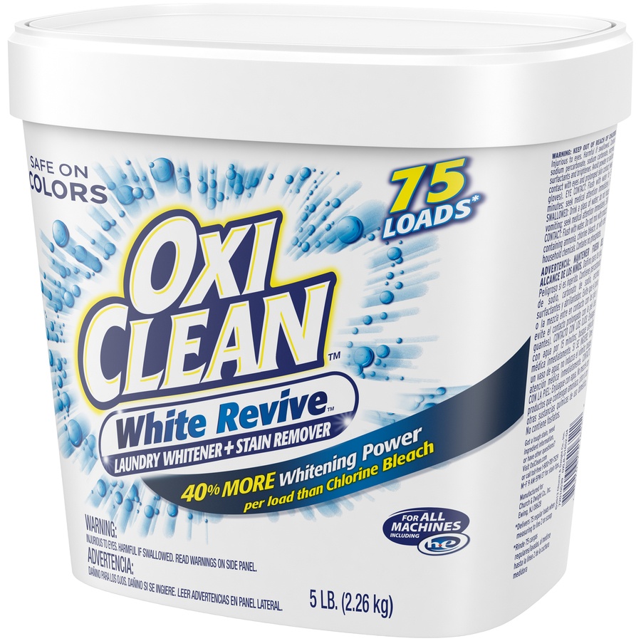slide 3 of 4, Oxi-Clean White Revive Laundry Stain Remover, 5 lb