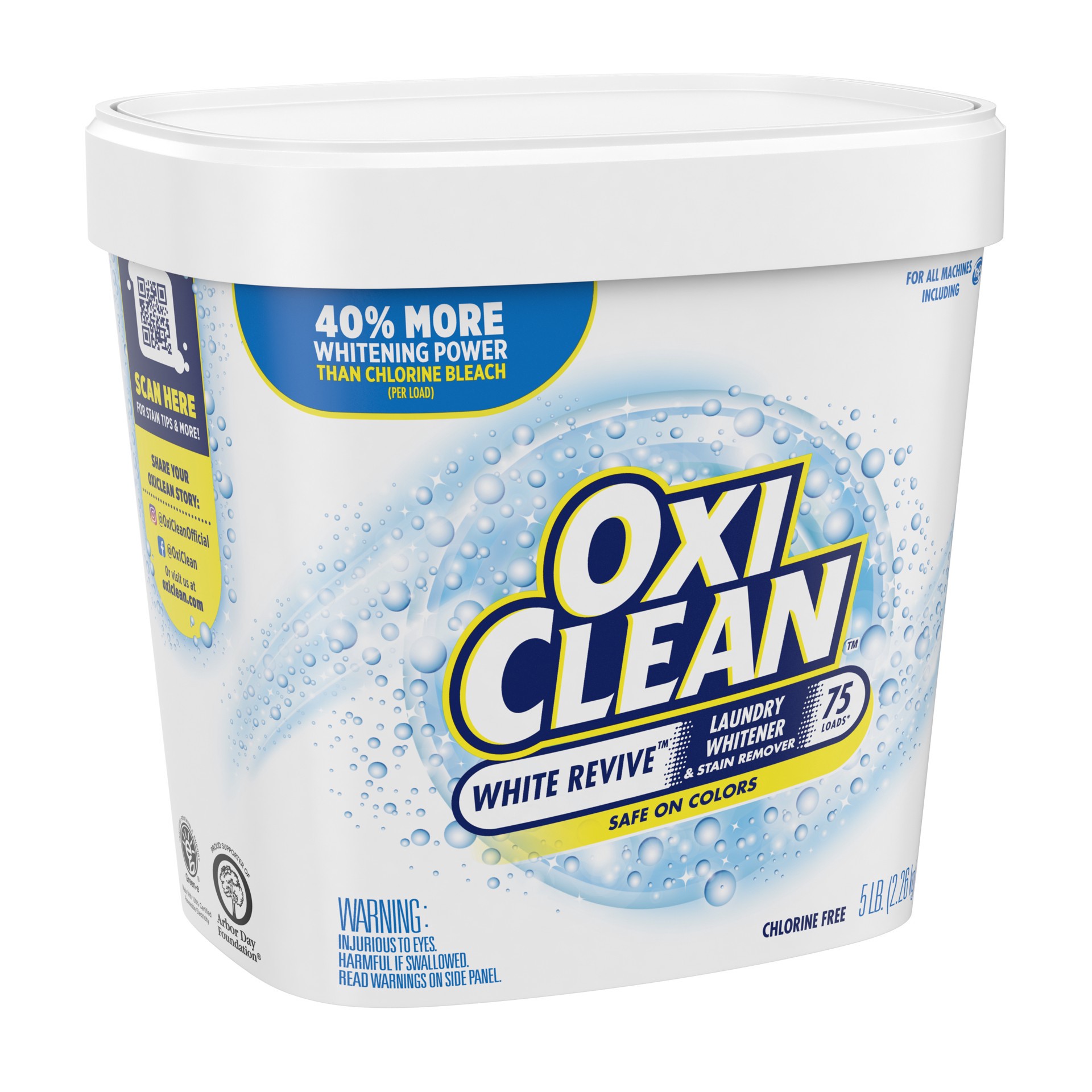 slide 4 of 5, Oxi-Clean White Revive Laundry Whitener and Stain Remover Powder, 5 lb, 5 lb
