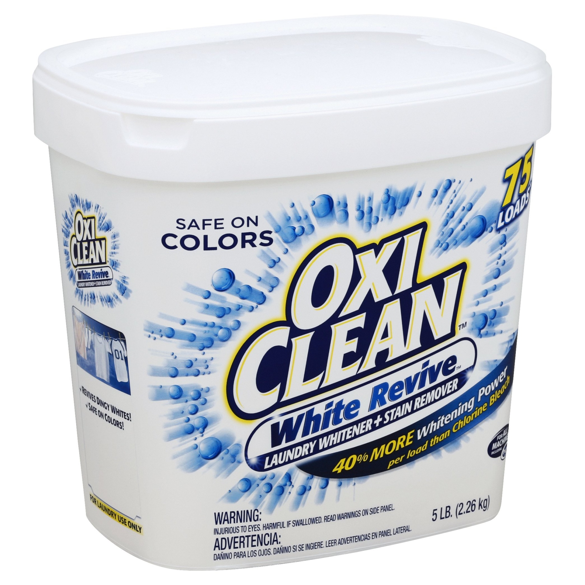 slide 1 of 4, Oxi-Clean White Revive Laundry Stain Remover, 5 lb