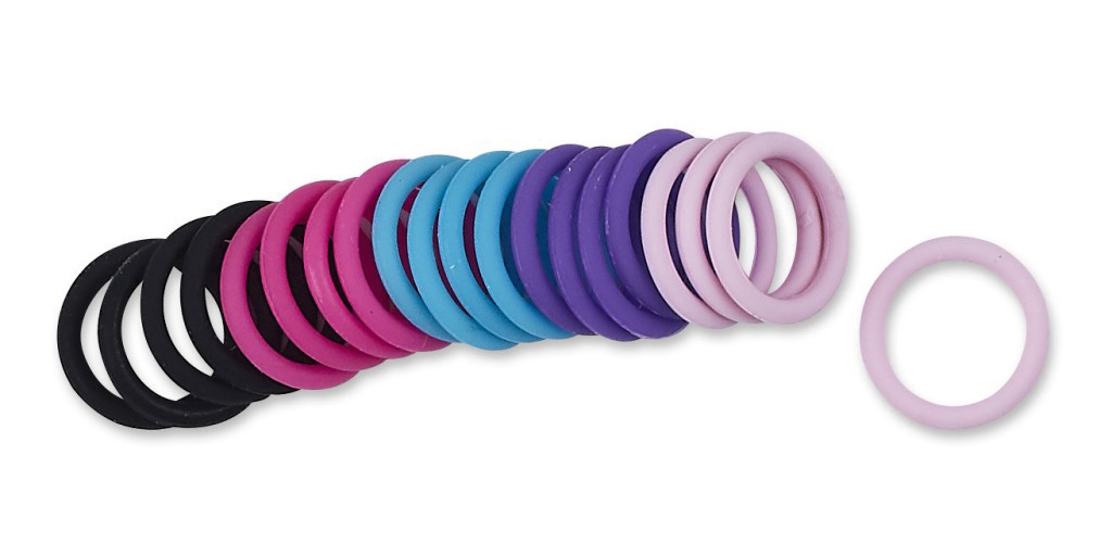 slide 2 of 2, scünci No-Slip Grip The Evolution Ponytail Holders, 20 ct