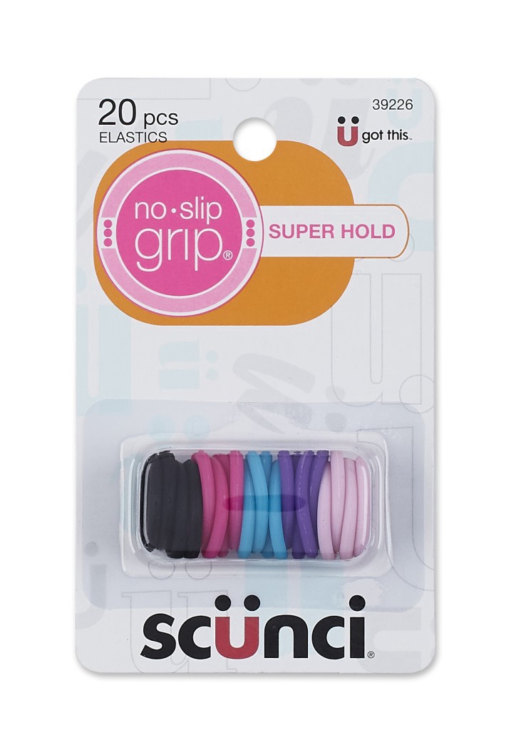 slide 1 of 2, scünci No-Slip Grip The Evolution Ponytail Holders, 20 ct