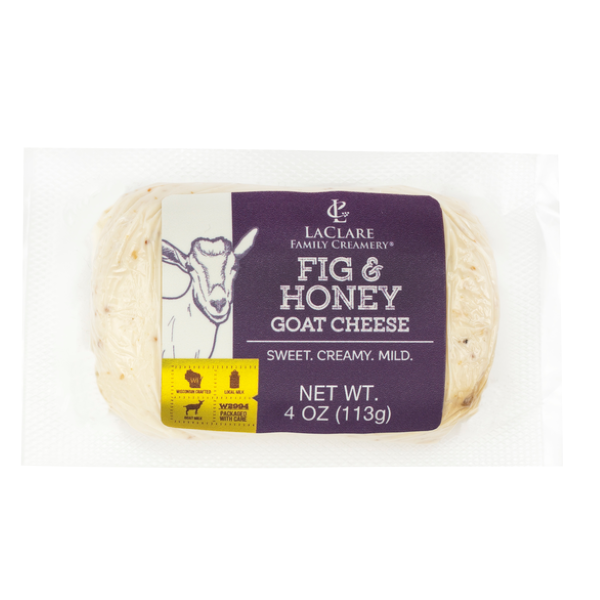 slide 1 of 1, LaClare Fig & Honey Goat Cheese Log, 4 oz