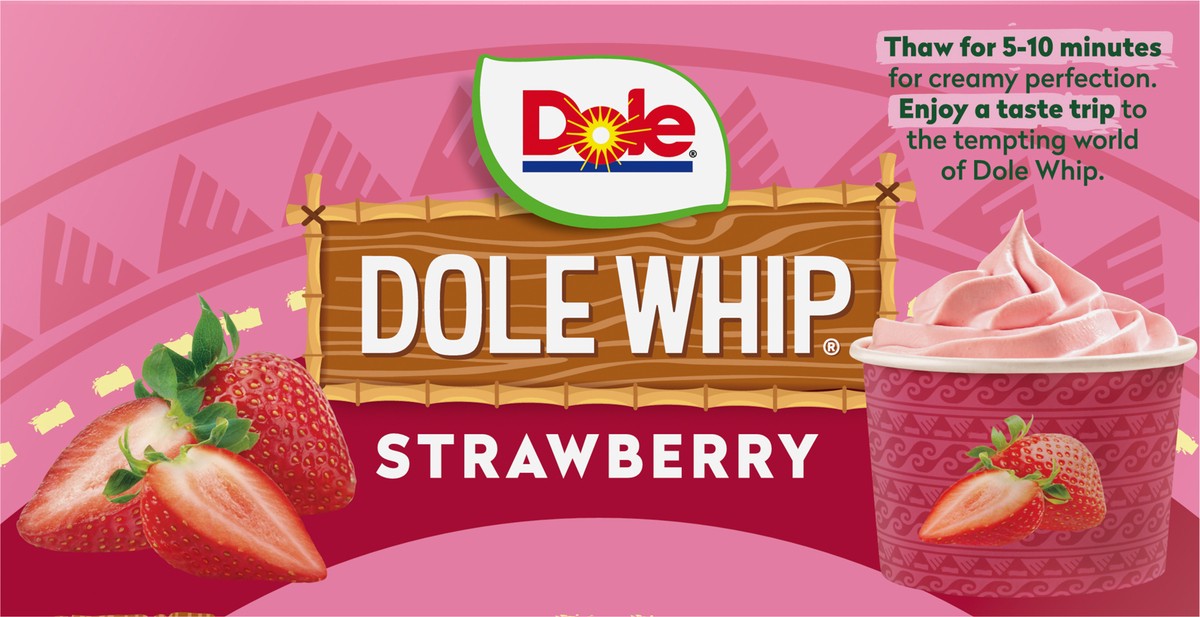 slide 9 of 9, Dole Whip Strawberry Frozen Treat 4 - 3.6 fl oz Cups, 1 ct