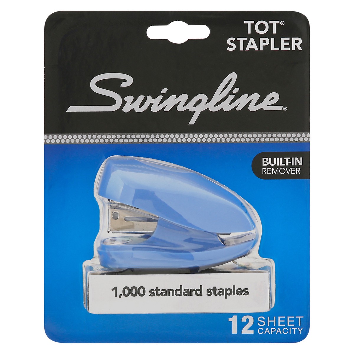 slide 1 of 9, Swingline 12 Sheet Capacity Built-in Remover Tot Stapler 1 ea, 1 ct