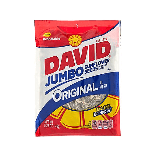 slide 1 of 1, David's Davids Jumbo Sunflower Seeds, 5.25 oz