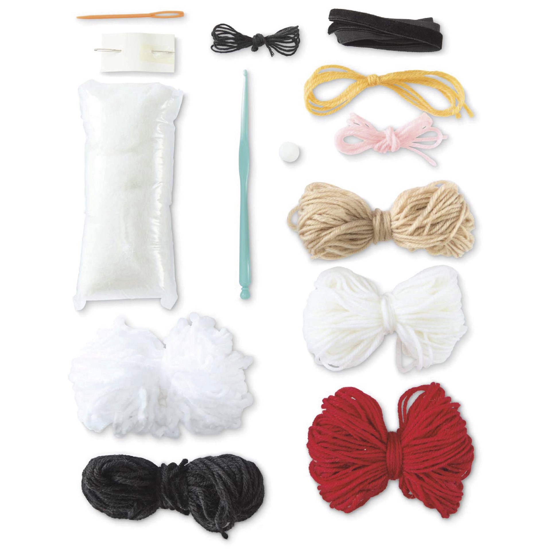 slide 4 of 4, Intermediate Santa Amigurumi Crochet Ornament Kit By Loops & Threads, 75 in x 7 in x 3 in