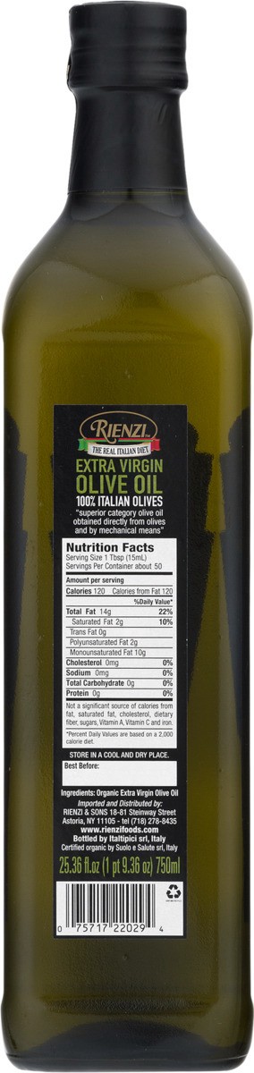 slide 11 of 11, Rienzi Organic Olive Oil Extra Virgin, 25.36 fl oz