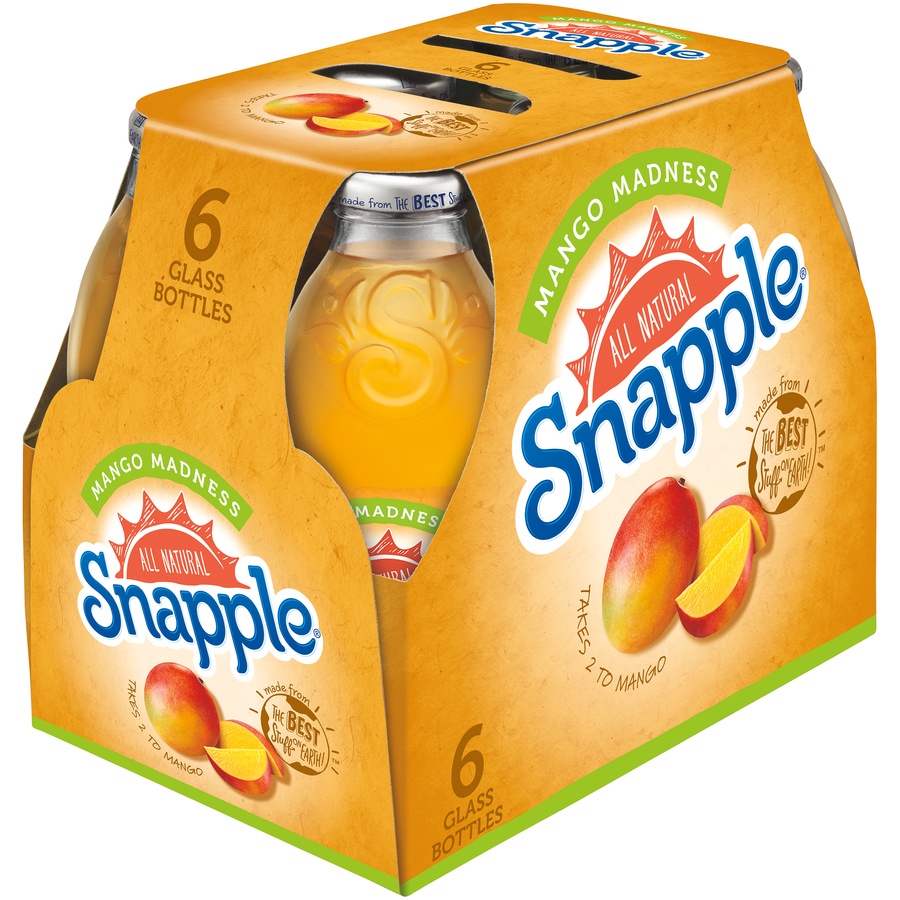 slide 2 of 3, Snapple Mango Madness, 6 ct; 16 fl oz