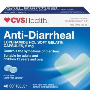 slide 1 of 1, CVS Health Anti-Diarrheal Softgels, 48 ct