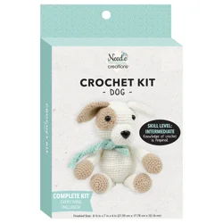 Needle Creations Crochet Kit, Dog, 1 Count