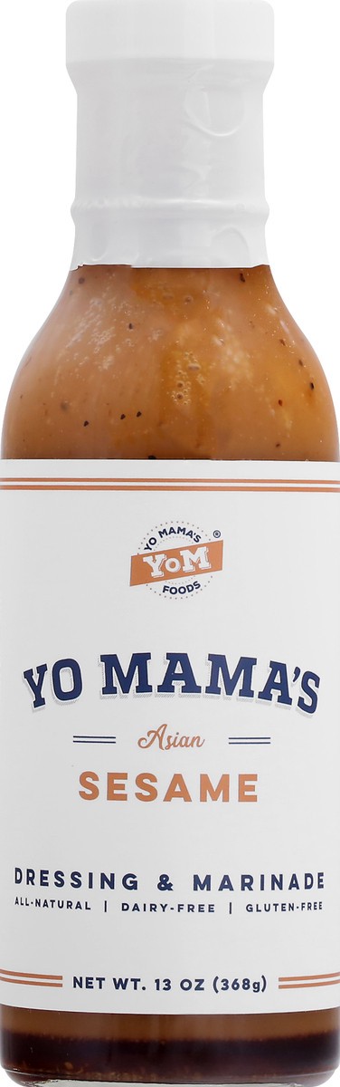 slide 6 of 13, Yo Mama's Asian Sesame Dressing & Marinade 13 oz, 13 oz