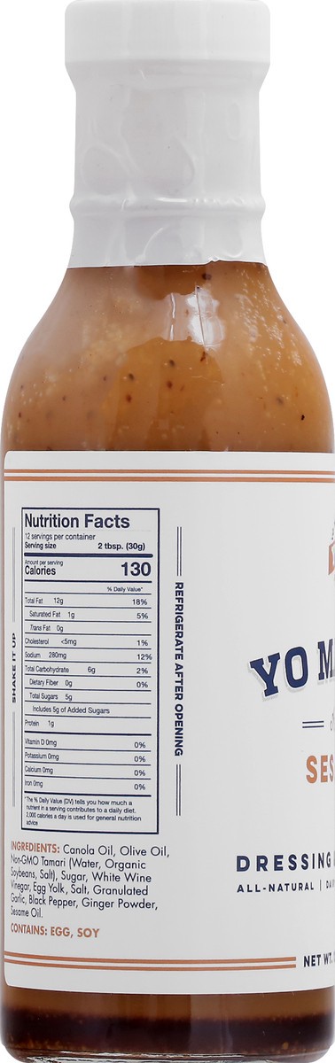 slide 13 of 13, Yo Mama's Dressing & Marinade, Sesame, Asian 13 Oz, 13 oz