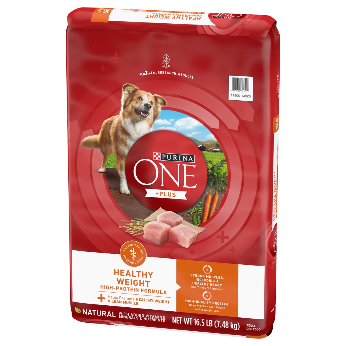 slide 9 of 9, ONE Purina ONE Plus Healthy Weight High-Protein Dog Food Dry Formula, 16.5 lb