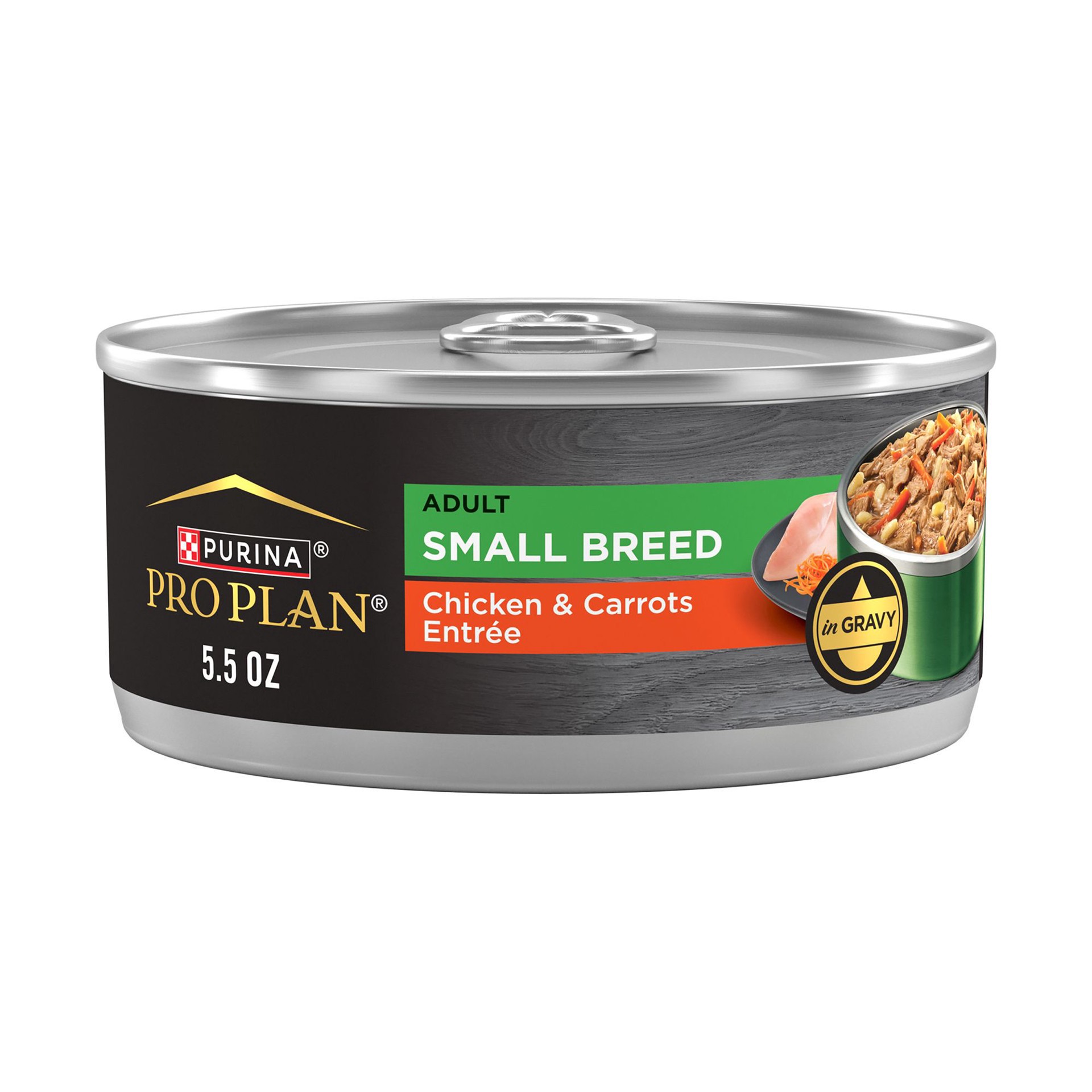 slide 1 of 1, Purina Pro Plan Chicken & Carrots Entree in Gravy Small Breed Adult Dog Wet Food - 5.5 oz, 5.5 oz