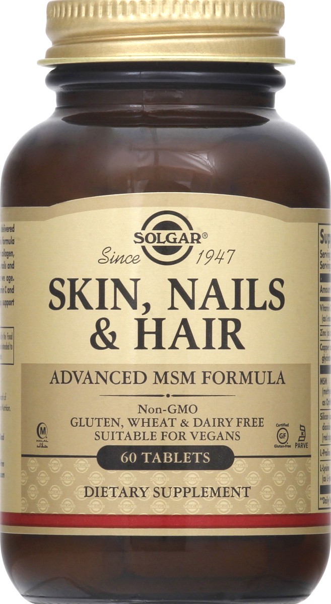 slide 6 of 7, Solgar Skin, Nails & Hair, 60 ct