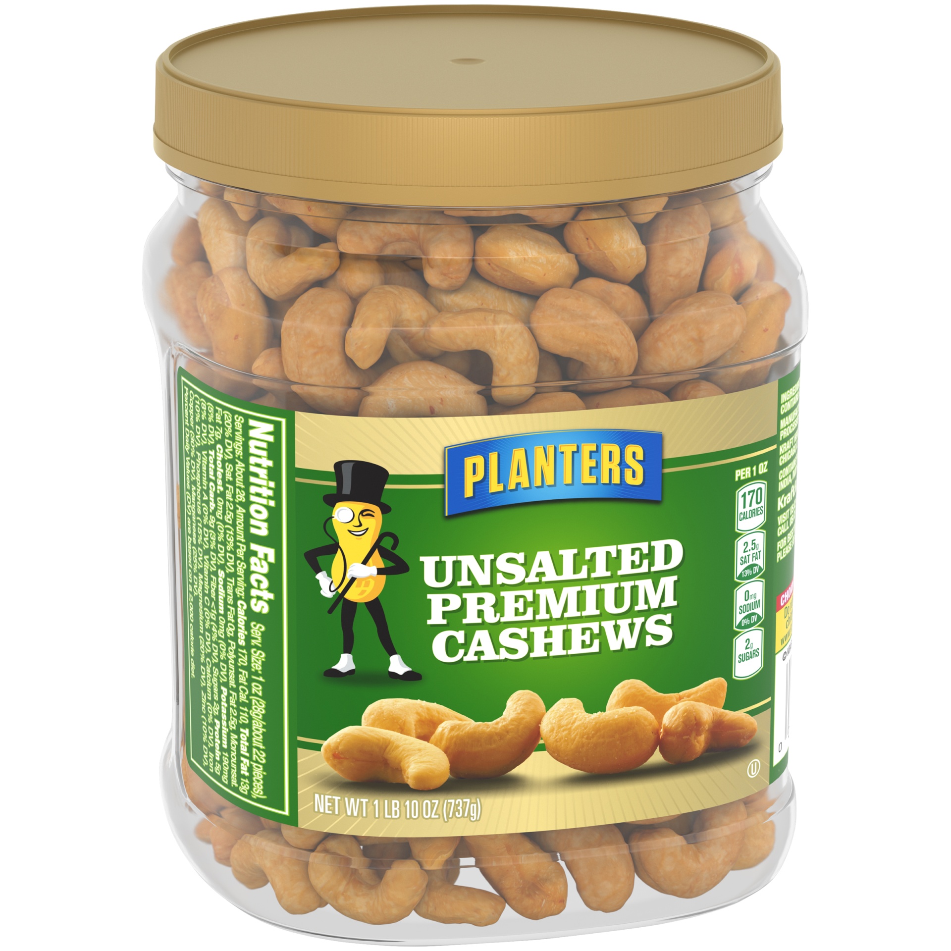 Planters Unsalted Premium Cashews 26 oz Shipt