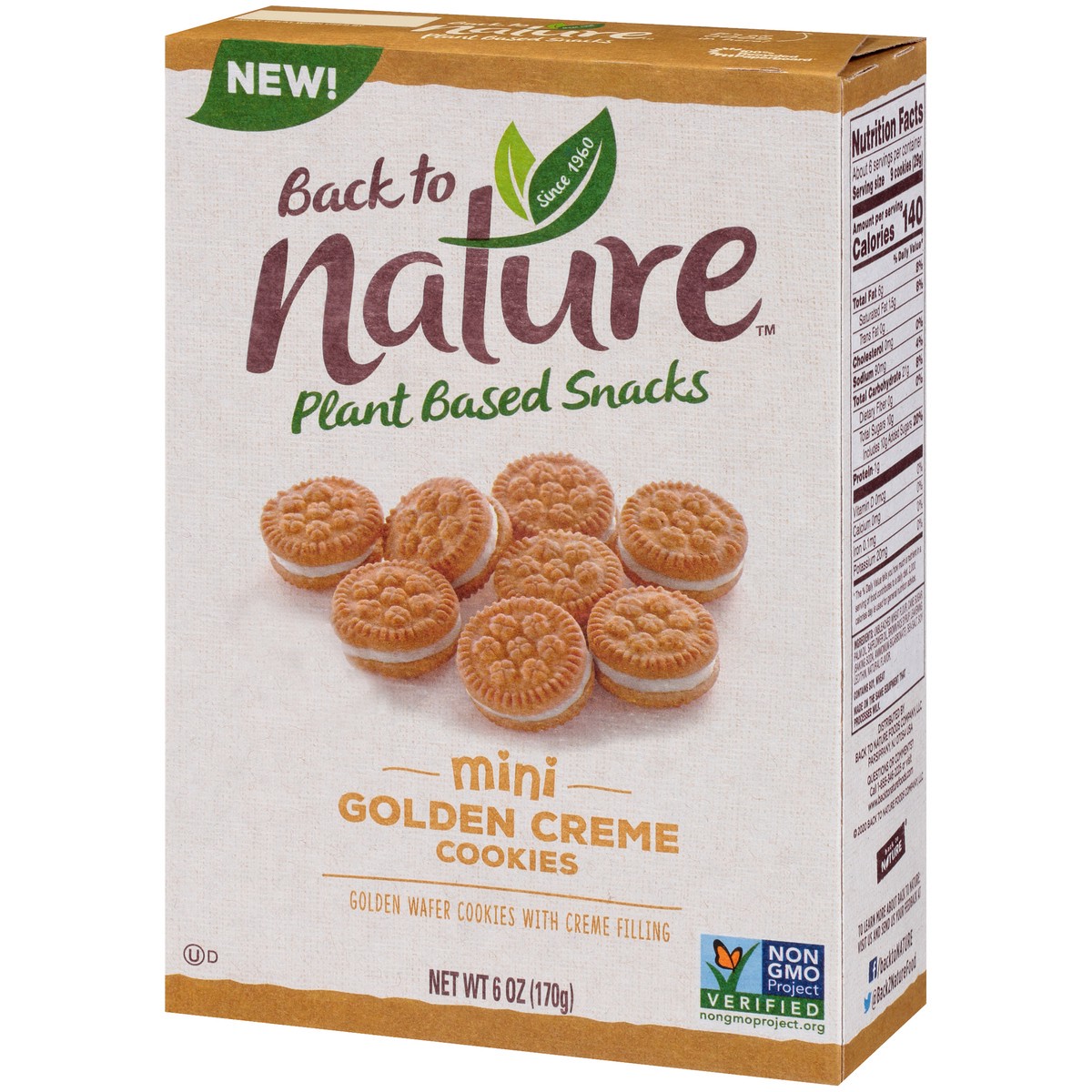 slide 3 of 9, Back to Nature™ Mini Golden Creme Cookies 6 oz. Box, 6 oz