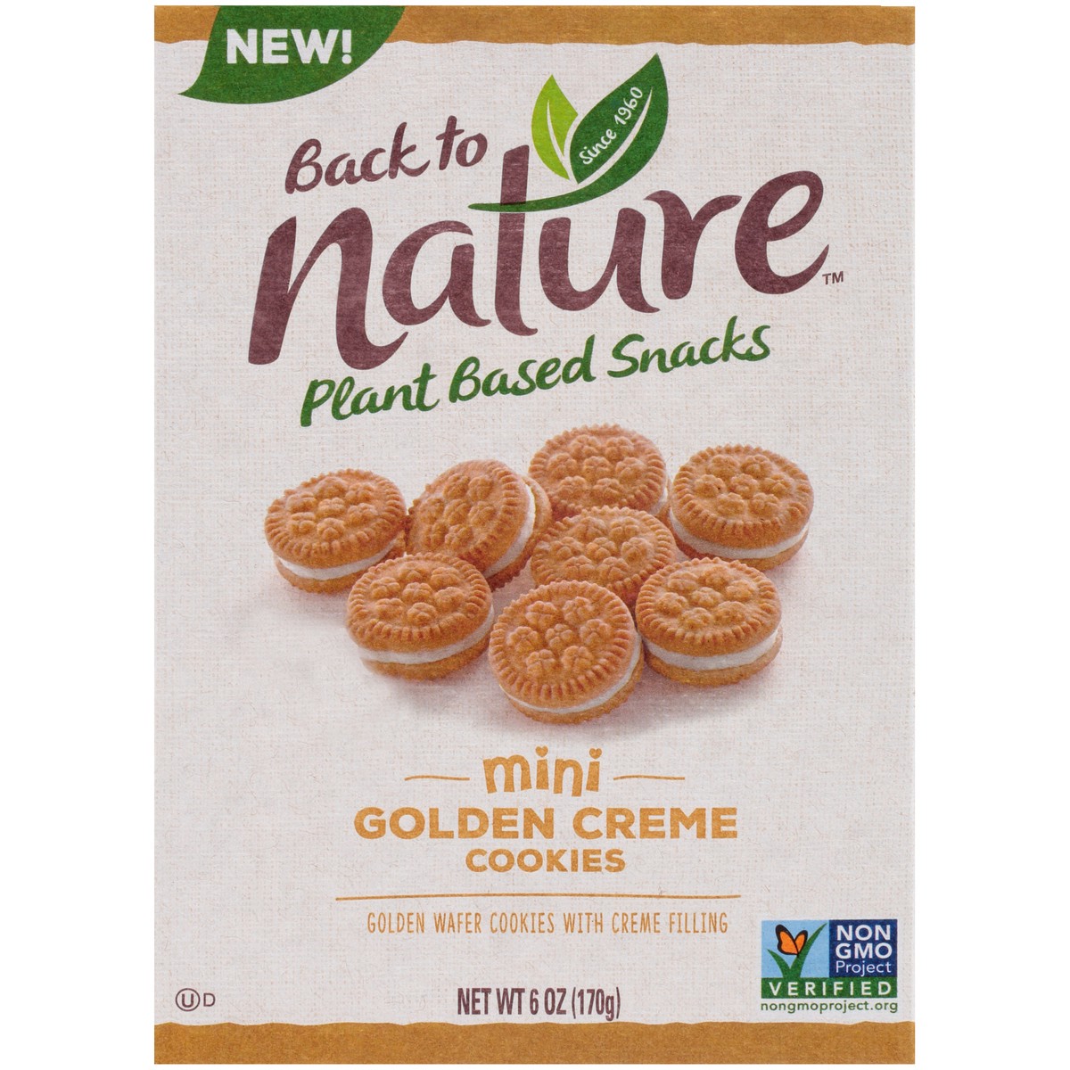 slide 6 of 9, Back to Nature™ Mini Golden Creme Cookies 6 oz. Box, 6 oz