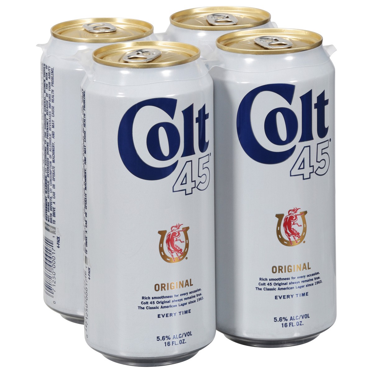 slide 4 of 9, Colt 45 Malt Liquor Colt 45 Original, 4 Pack, 16 fl oz Aluminum Cans, 5.6% ABV, Domestic Lager, 4 ct; 16 fl oz