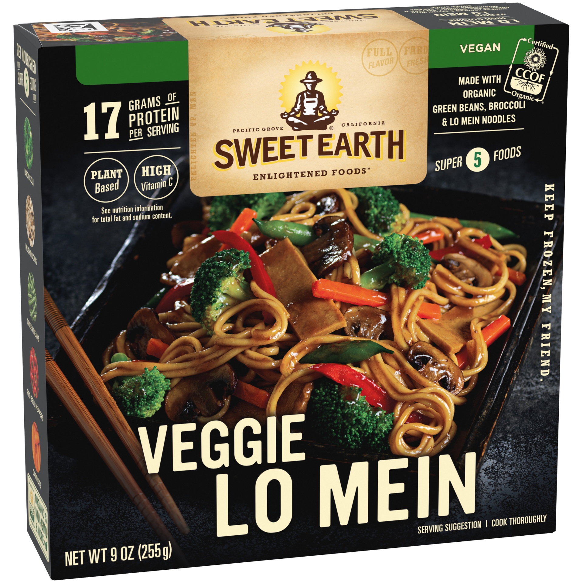 slide 3 of 10, Sweet Earth Lo Mein Veggie Enlightened Foods, 9 oz