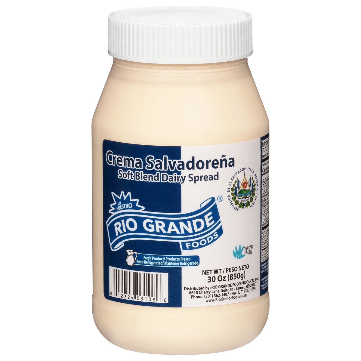 slide 9 of 13, Rio Grande Crema Salvadorena Soft Blend Dairy Spread 30 oz, 30 oz
