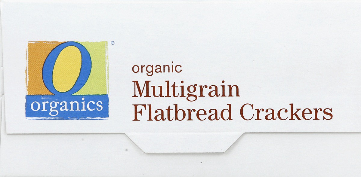 slide 4 of 4, O Organics Crackers, Flatbread, Organic, Multigrain, 5 oz