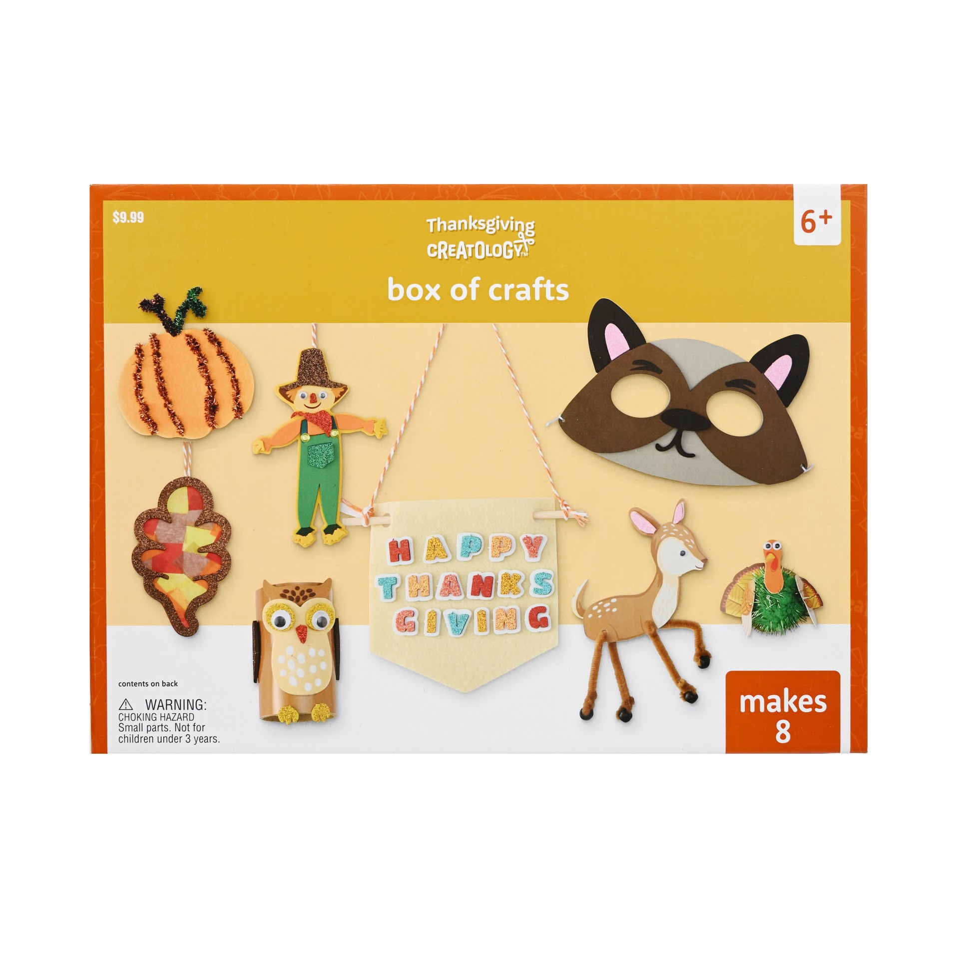 slide 4 of 4, Thanksgiving Box Of Crafts By Creatology, 11.5 in x 8.5 in x 2 in