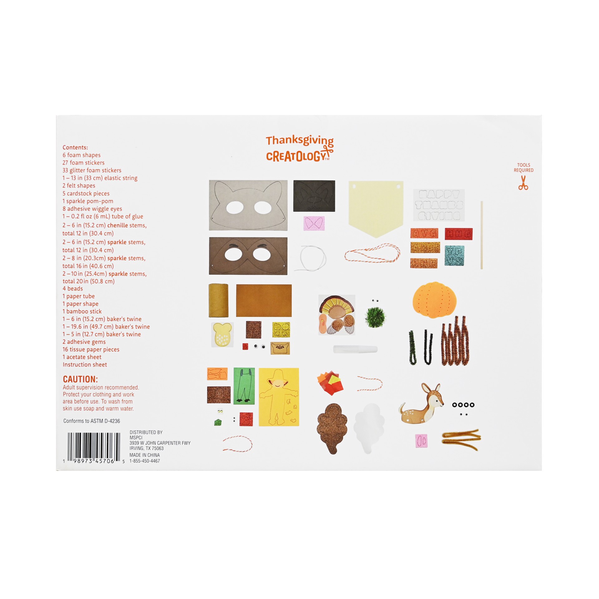 slide 2 of 4, Thanksgiving Box Of Crafts By Creatology, 11.5 in x 8.5 in x 2 in