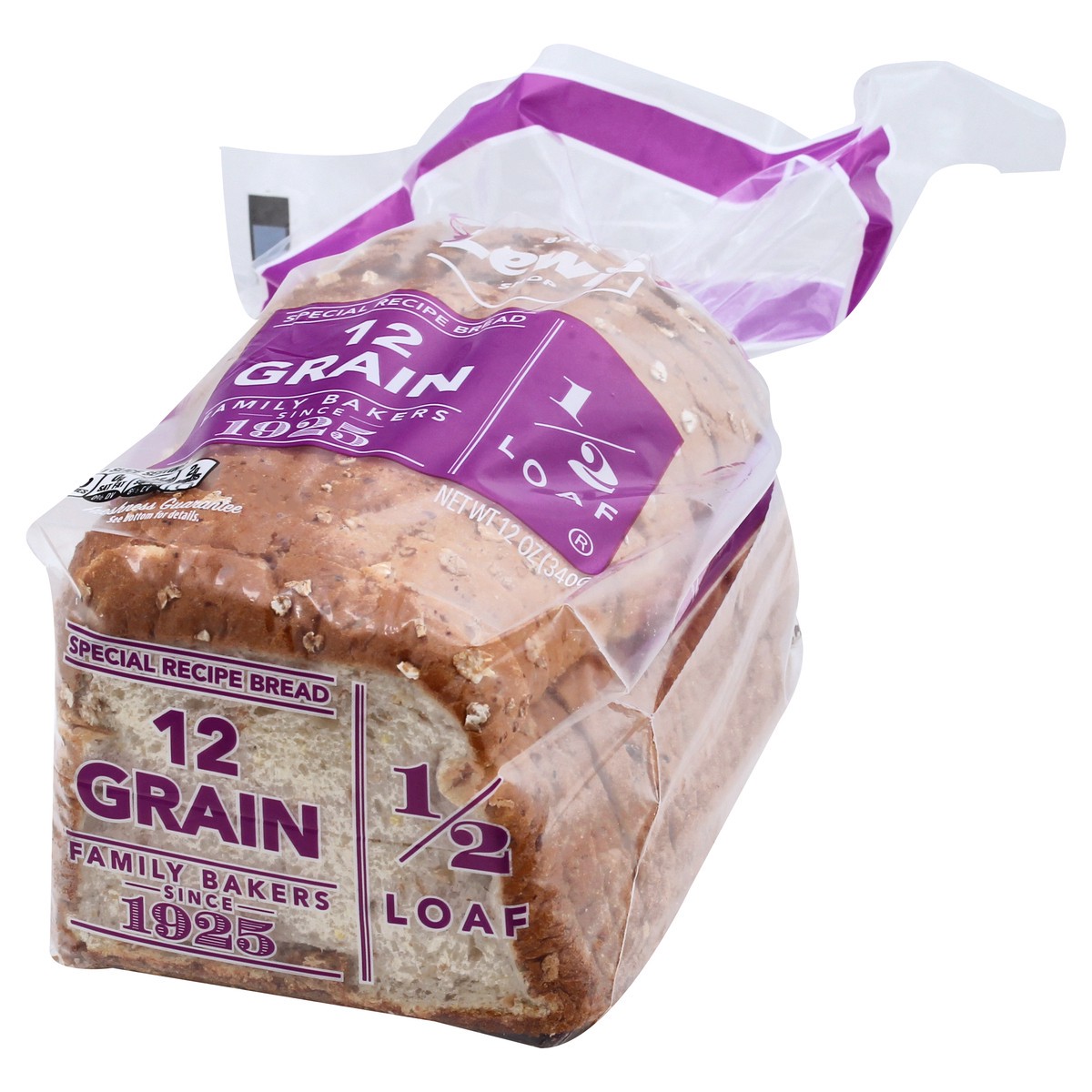 slide 8 of 9, Lewis Bakeries 12 Grain Half Loaf Bread, 1/2 Loaf, 12 oz, 12 oz