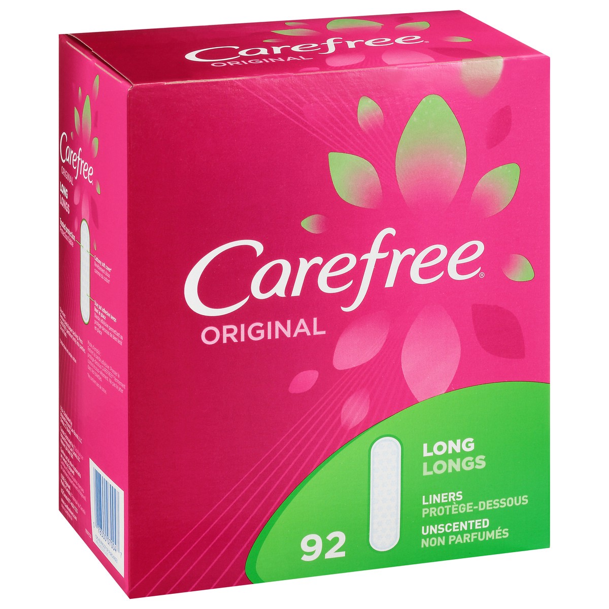 slide 3 of 10, Carefree Original Long Unscented Liners 92 ea Box, 92 ct