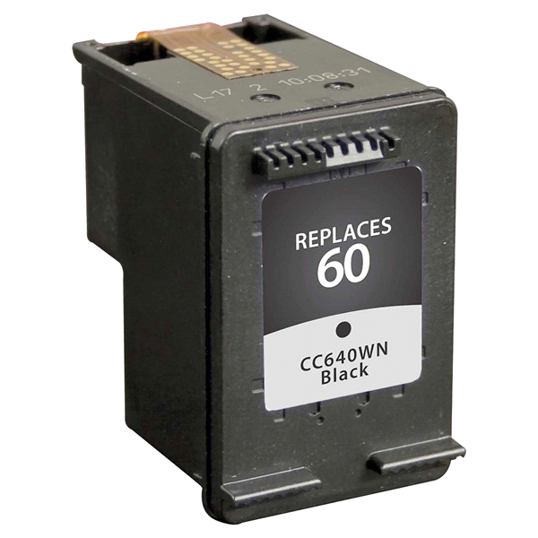 slide 4 of 13, Meijer Brand Remanufactured Ink Cartridge, replacement for HP 60 Ink Black, STANDARD  