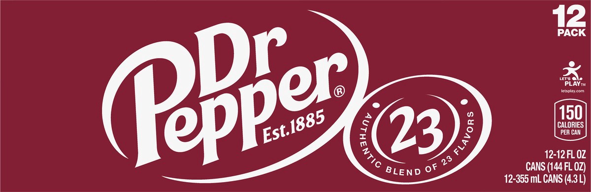 slide 6 of 7, Dr Pepper 12 Pack Soda 12-12 fl oz Cans, 12 ct; 12 fl oz