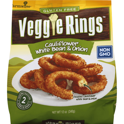 slide 2 of 2, Farmwise Veggie Rings Cauliflower With White Beans & Onions, 12 oz