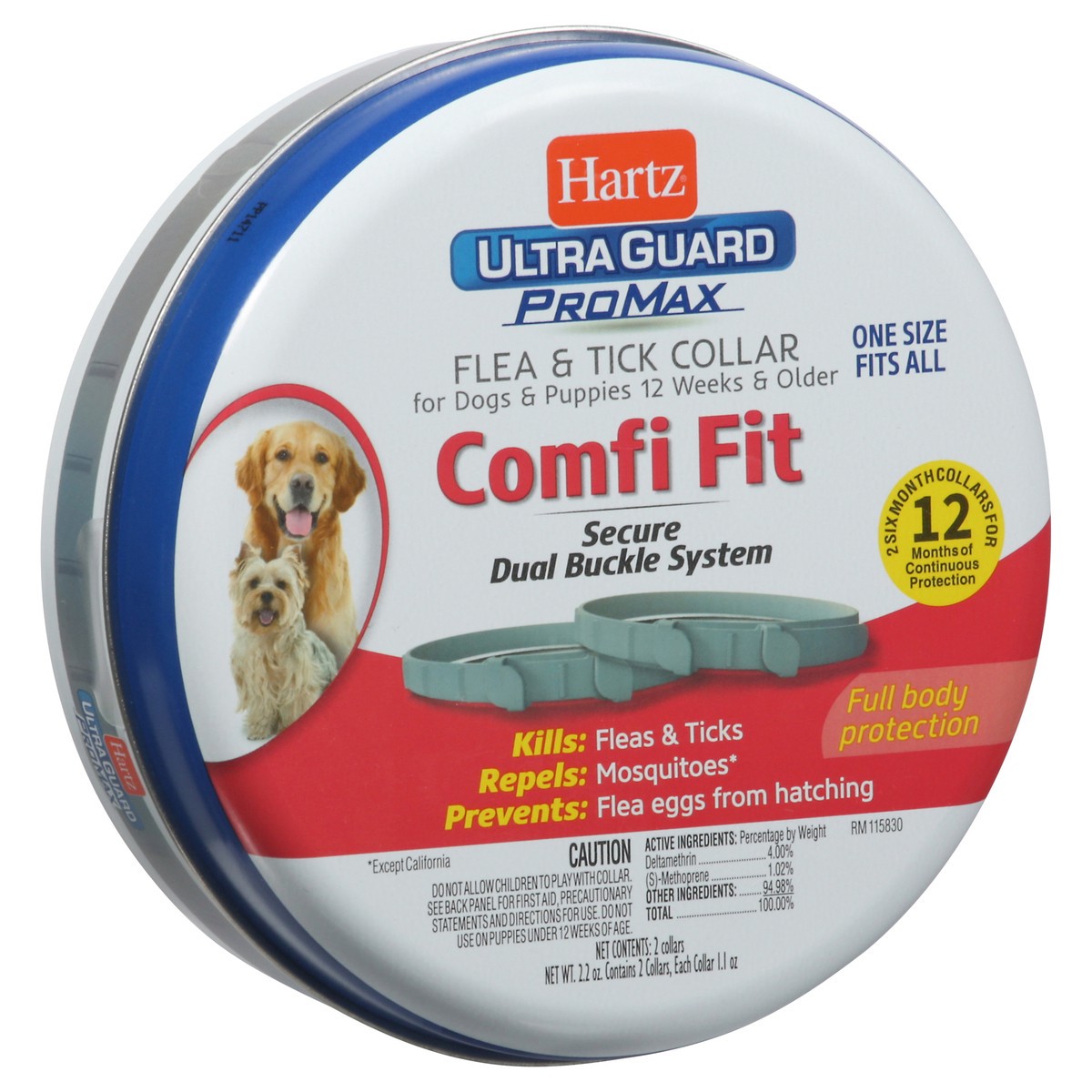 slide 8 of 11, Hartz Ultra Guard ProMax Flea & Tick Collar 2 - 1.1 oz Collars, 2 ct