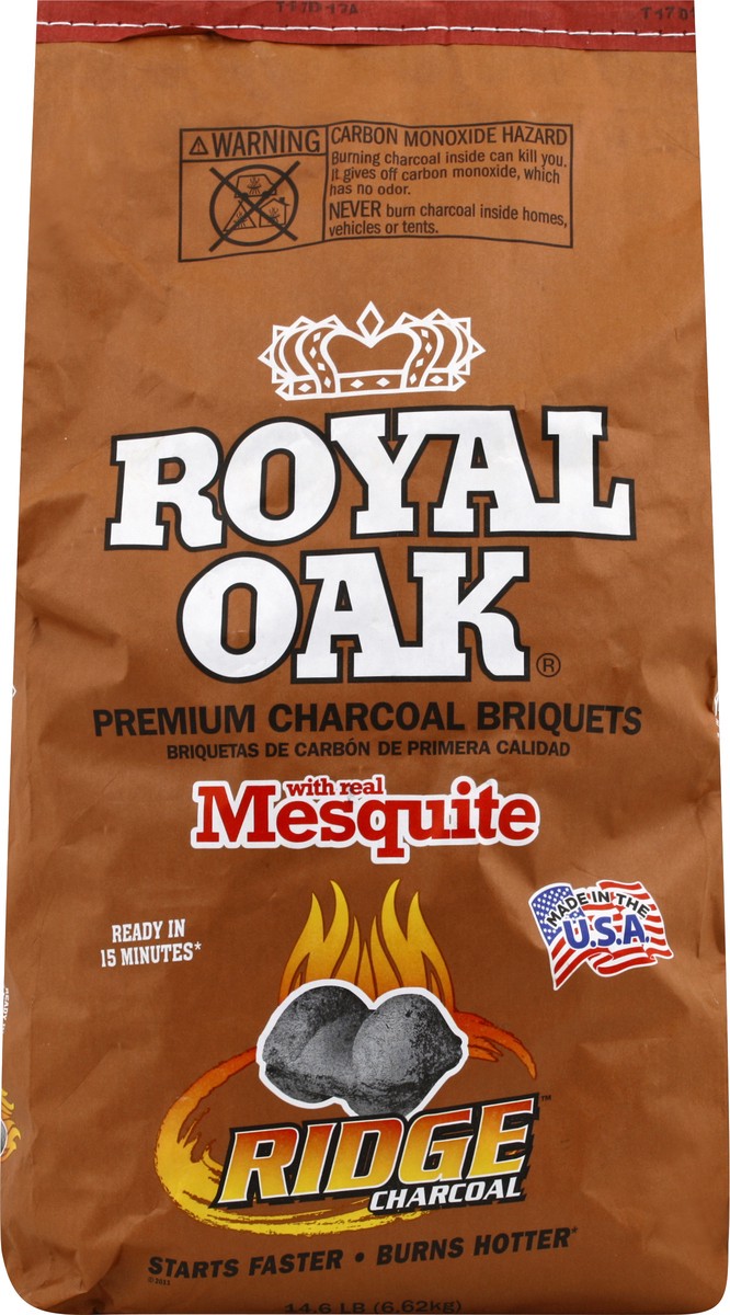 Royal Oak Charcoal Briquets, Premium, with Real Mesquite 14.6 lb Shipt