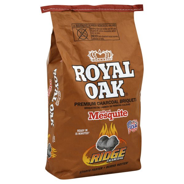 Royal Oak Charcoal Briquets, Premium, with Real Mesquite 14.6 lb Shipt