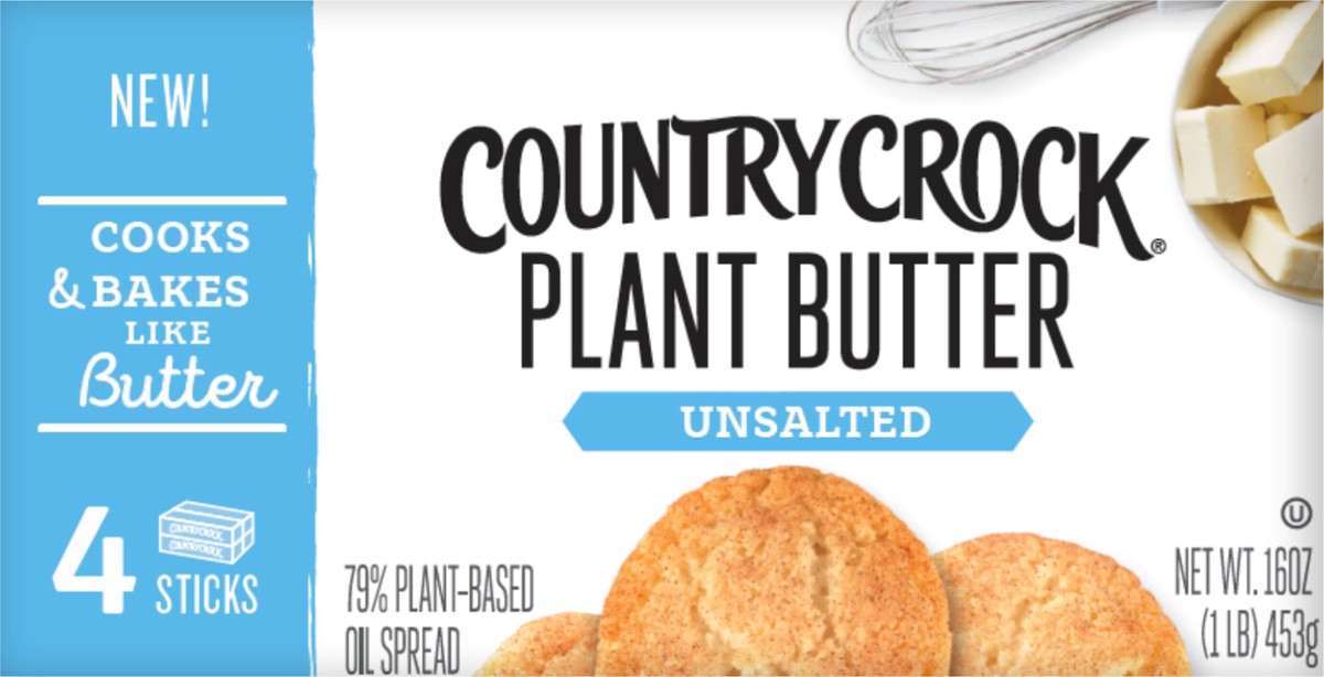slide 4 of 11, Country Crock Homestyle Dairy Free Butter Unsalted Sticks, 16 oz, 4-pack, 4 ct