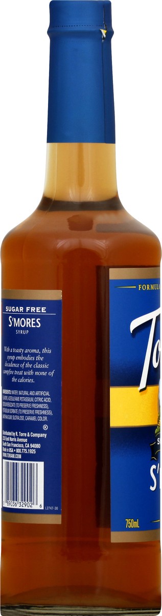 slide 7 of 13, Torani Sugar Free S'mores Syrup 25.4 oz, 25.4 fl oz