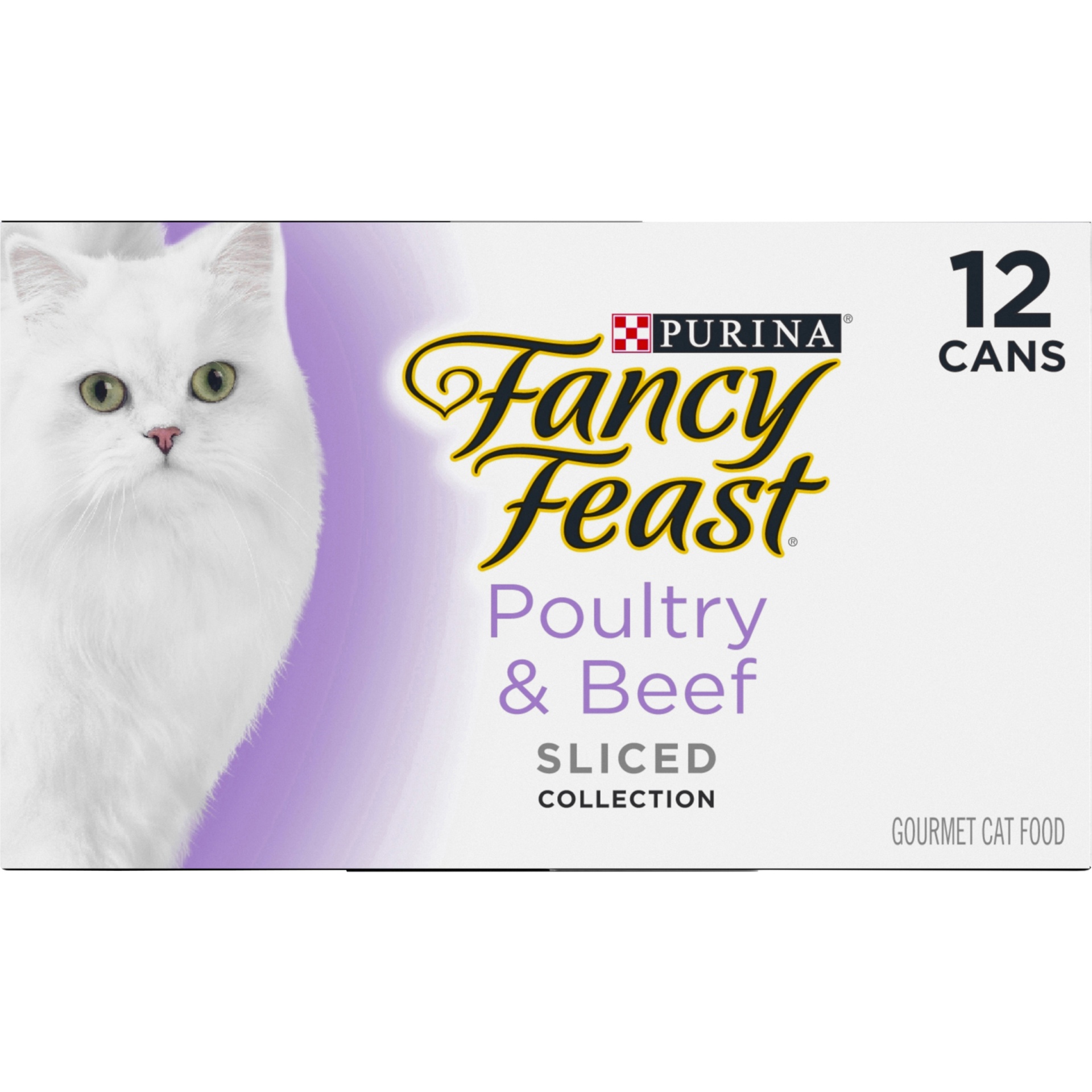 slide 4 of 9, Purina Fancy Feast Poultry & Beef Feast Variety Sliced Gourmet Cat Food - 12 CT, 12 ct; 3 oz