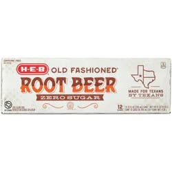 H-E-B Diet Old Fashioned Root Beer - 12 ct; 12 oz