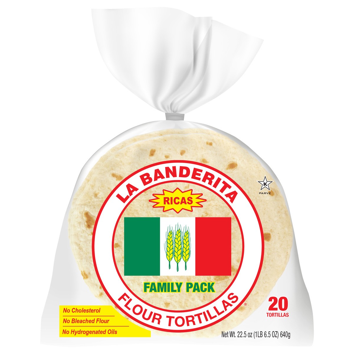 slide 1 of 9, La Banderita Family Pack Tortilla, 20 ct