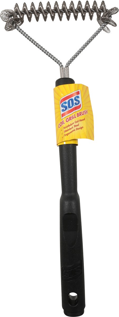slide 7 of 12, S.O.S. Coil Grill Brush 1 Each, 1 ct