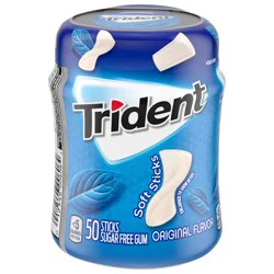 Trident Unwrapped Original Flavor Sugar Free Gum, 50 Piece Bottle
