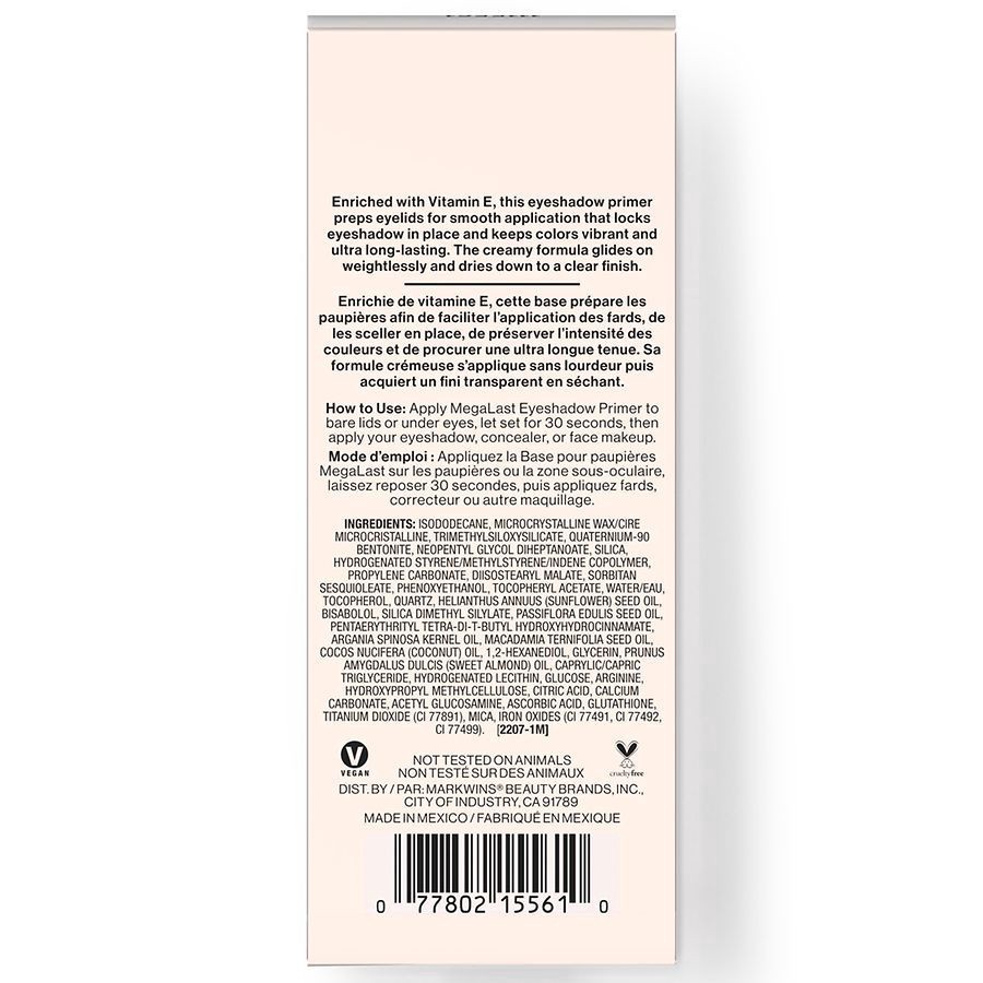 slide 2 of 5, wet n wild Megalast Eyeshadow Primer, 0.34 fl oz