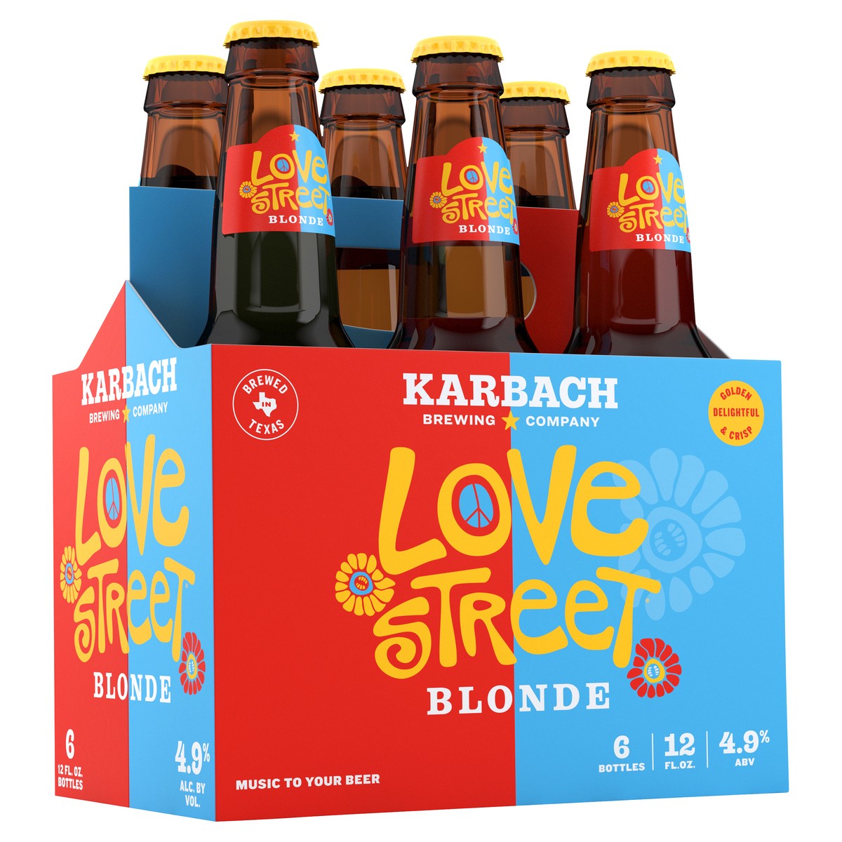 slide 1 of 7, Karbach Brewing Co. Brewing Company Love Street Blonde Craft Beer, 6 Pack Beer, 12 FL OZ Bottles, 6 ct; 12 oz