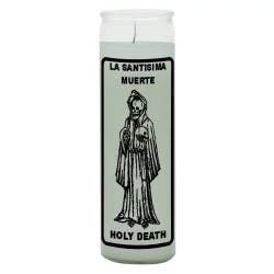 St. Jude Holy Death Candle - White Ink