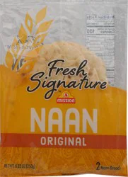 Mission Fresh Signature Original Naan Bread 2 ea Bag