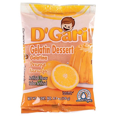slide 1 of 1, D'Gari Orange Gelatin Dessert Mix, 4.2 oz