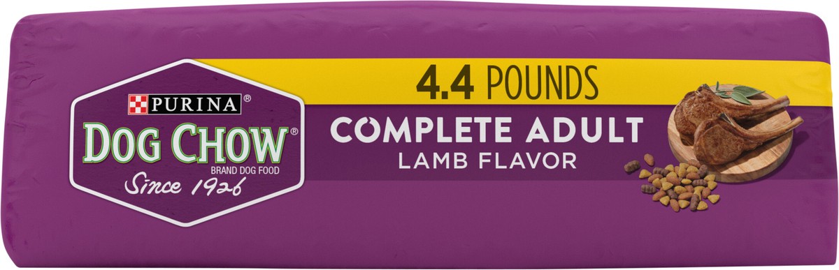 slide 13 of 15, Dog Chow Purina Dog Chow Complete Adult Dry Dog Food Kibble With Lamb Flavor, 4.4 lb