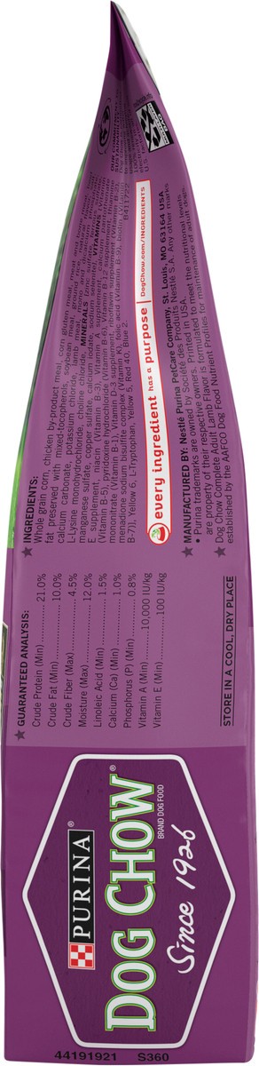 slide 2 of 15, Dog Chow Purina Dog Chow Complete Adult Dry Dog Food Kibble With Lamb Flavor, 4.4 lb